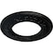 Ekena Millwork Salem Ceiling Medallion (Fits Canopies up to 7 1/8"), 13 1/4"OD x 7 1/8"ID x 7/8"P, Jet Black CM13SABLF - alternate 3
